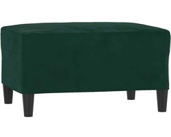 vidaXL - Voetenbank - 70x55x41 - cm - fluweel - donkergroen