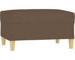 vidaXL - Voetenbank - 70x55x41 - cm - stof - bruin