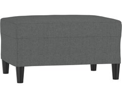 vidaXL - Voetenbank - 70x55x41 - cm - stof - donkergrijs