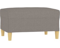 vidaXL - Voetenbank - 70x55x41 - cm - stof - taupe