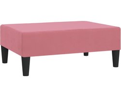 vidaXL - Voetenbank - 78x56x32 - cm - fluweel - roze