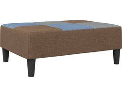 vidaXL - Voetenbank - patchwork - 77x55x31 - cm - stof