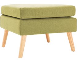 vidaXL - Voetenbank - stof - groen