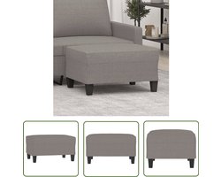 vidaXL Voetenbank - Voetbank - Voetenbank 70x55x41 cm stof taupe - Relaxstoel - Lounge Stoel - Zitbank