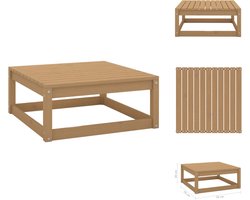 vidaXL Voetenbank - Voetenbanken - Voetenbankje - Voetenbankjes - Tuinvoetenbank 70x70x30 cm massief grenenhout honingbruin