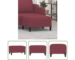vidaXL Voetenbank - Wijnrood - Comfort & Stijl Voetenbank - Relaxen - Lounge Stoel - Huiskamer Meubilair - Rood Meubilair