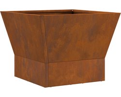 vidaXL - Vuurkorf - Bruin - 40 - x - 40 - x - 35 - cm - Staal