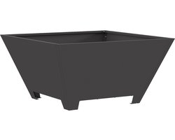 vidaXL - Vuurkorf - Vierkant - Zwart - 60x60x30 - cm - Staal