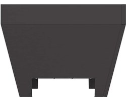 vidaXL - Vuurkorf - Zwart - 50 - x - 50 - x - 38 - cm - Staal