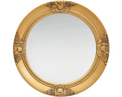 vidaXL Wall mirror baroque style 50 cm gold