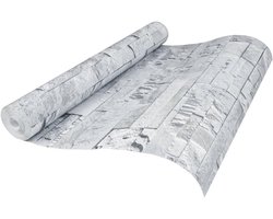 vidaXL Wallpaper 3D Stone Look Light Grey, Wall Decoration, Wall Decoration, Wall Decoration, Wall Decoration, Wallpaper Paper, Non-Woven Wallpaper, Wall Decoration Living Room