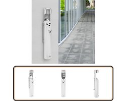 vidaXL Wandasbak - RVS - Zilver - 9x60 cm Wandasbak - Roestvrijstalenasbak - Sigaretafschaaltjes - Buitendasbak - Muurasbak