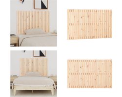 vidaXL - Wandhoofdbord - 140x3x90 - cm - massief - grenenhout