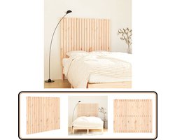vidaXL Wandhoofdbord - Grenenhout - 127,5x3x110 cm Wandhoofdbord - Hoofdbord - Hoofddekking - Slaapkamerdecoratie - Grenenhout Meubilair