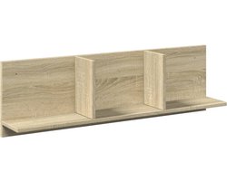 vidaXL - Wandkast - 100x16,5x30 - cm - bewerkt - hout - sonoma - eikenkleurig
