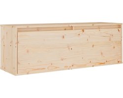 vidaXL - Wandkast - 100x30x35 - cm - massief - grenenhout