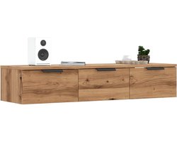 vidaXL Wandkast - 102x30x20 cm - Artisanaal Eikenkleur Wandkast - Wandkasten - Hangkast - Hangende Kast