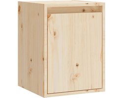 vidaXL - Wandkast - 30x30x40 - cm - massief - grenenhout