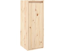 vidaXL - Wandkast - 30x30x80 - cm - massief - grenenhout