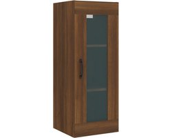 vidaXL - Wandkast - 34,5x34x90 - cm - bruin - eikenkleur