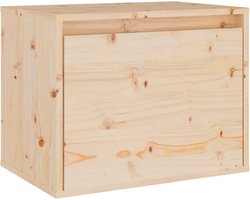 vidaXL - Wandkast - 45x30x35 - cm - massief - grenenhout