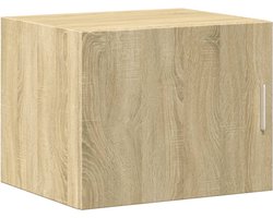 vidaXL - Wandkast - 50x42,5x40 - cm - bewerkt - hout - sonoma - eikenkleurig