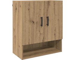 vidaXL - Wandkast - 60 - x - 31 - x - 70 - cm - Bewerkt - hout - Artisan - Eiken