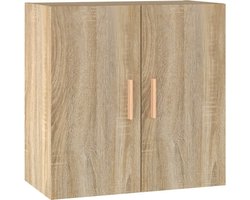 vidaXL - Wandkast - 60x30x60 - cm - bewerkt - hout - sonoma - eikenkleurig