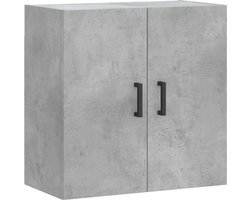 vidaXL - Wandkast - 60x31x60 - cm - bewerkt - hout - betongrijs