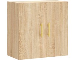 vidaXL - Wandkast - 60x31x60 - cm - bewerkt - hout - sonoma - eikenkleurig