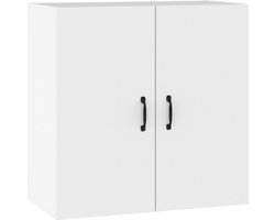 vidaXL - Wandkast - 60x31x60 - cm - bewerkt - hout - wit