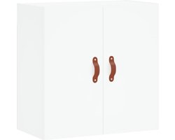 vidaXL - Wandkast - 60x31x60 - cm - bewerkt - hout - wit