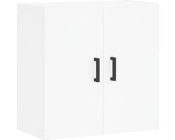 vidaXL - Wandkast - 60x31x60 - cm - bewerkt - hout - wit