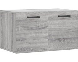 vidaXL - Wandkast - 60x36,5x35 - cm - bewerkt - hout - grijs - sonoma - eikenkleurig