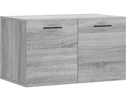 vidaXL - Wandkast - 60x36,5x35 - cm - bewerkt - hout - grijs - sonoma - eikenkleurig