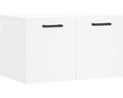 vidaXL - Wandkast - 60x36,5x35 - cm - bewerkt - hout - wit