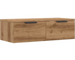 vidaXL - Wandkast - 68x30x20 - cm - bewerkt - hout - oud - houtkleurig