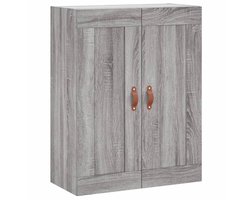 vidaXL Wandkast 69,5x34x90 cm bewerkt hout grijs sonoma eikenkleurig