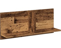 vidaXL - Wandkast - 70x16,5x30 - cm - bewerkt - hout - oud - houtkleurig