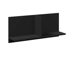 vidaXL - Wandkast - 70x16,5x30 - cm - bewerkt - hout - zwart