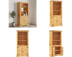 vidaXL Wandkast - Wandkasten - Wand Kast - Wand Kasten - Wandkast Mexicaans grenenhout Corona-stijl 80x40x170 cm