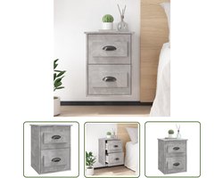 vidaXL Wandkastje - Nachtkastje - Nachtkastje wandgemonteerd 41,5x36x53 cm betongrijs - Beton Grijs - Houten Kast - Meubilair