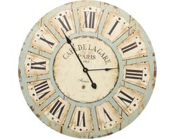 vidaXL - Wandklok - 60 - cm - MDF - meerkleurig