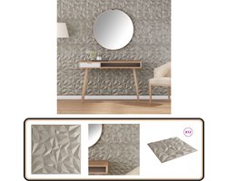 vidaXL Wandpanelen Amethist 3m² Betonlook Muurschilderingen - Wanddecoratie - 3d Wandbekleding - Beton Look - Amethist