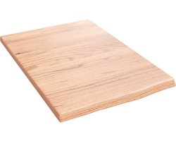 vidaXL - Wandschap - 40x60x2 - cm - behandeld - massief - eikenhout - lichtbruin