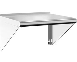 vidaXL - Wandschap - 50x45x31 - cm - roestvrijstaal - zilverkleurig