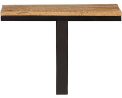 vidaXL Wandschap - Massief Mangohout en IJzer - 40x30x32 cm Wanddecoratie - Wandplanken - Houten Wandopbergers - Mangohouten Wandkast - Industrieel Wonen