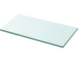 vidaXL - Wandschap - transparant - 30x12 - cm - glas