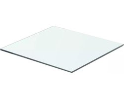 vidaXL - Wandschap - transparant - 40x30 - cm - glas