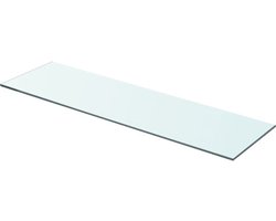 vidaXL - Wandschap - transparant - 70x20 - cm - glas